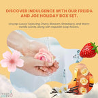 Fine Fragrance Body Mist & Body Splash Gift Set – Luxury Self-Care Combo for Women and Girls (Cherry Blossom, Strawberry, Warm Vanilla, Rose Soap) Mother’s Day Gift for Mom