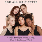 Diane Pro Mini Nylon Pin Styling Brush for Detangling, Separating, Shaping, and Defining Wet or Curly Hair, Heat-Resistant, Anti-Static, Black/Red