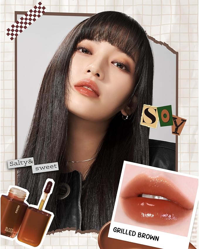 Glow Bokki Glossy Lip Tint, Korean Beauty (GB09 Rice Beige, 4.1 grams)