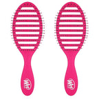 Wet Brush Speed Dry Hair Brush - Pink - Vented Design and Ultra Soft HeatFlex Bristles Are Blow Dry Safe With Ergonomic Handle Manages Tangle and Uncontrollable Hair - Pain-Free (Pack of 2)
