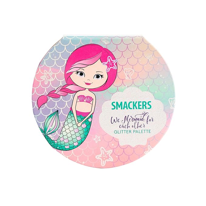 Lip Smacker Sparkle & Shine Eyeshadow Palette, Mermaid & Unicorn Palette | Christmas Make Up Collection