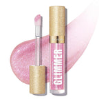 Revlon Super Lustrous Glimmer Gloss, Non-Sticky Lip Gloss, High-Shine Finish, Plant-Based Glitter, 002 Pink Prisma, 0.13 fl oz