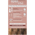 L’Oreal Paris Excellence Universal Nudes Permanent Hair Color, Ammonia Free Hair Dye for Gray Hair Coverage, 6N Natural Light Brown, 1 Hair Dye Kit