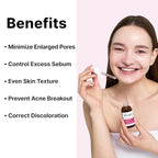 12% Niacinamide Serum with 1% Zinc PCA, Pore Minimizer for Face, Control Excess Oil and Sebum, Improve Uneven Skin Tone, Discoloration Correcting, Fast Absorbing, Korean Skincare, 1Fl Oz
