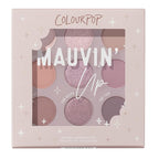 ColourPop Eyeshadow Palette - Eye Makeup Palette with Matte, Metallic, Matte Sparkle & Glitter Finishes - High-Pigment Eye Makeup with a Long-Wearing Formula - Mauvin' Up (0.3 oz)