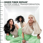 Garnier Fructis Hair Filler Moisture Repair Shampoo, Sulfate Free Shampoo for Curly, Wavy Hair with Hyaluronic Acid, 10.1 Fl Oz, 1 Count