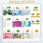 50 Sets Inspirational Lip Balm Gifts Moisturizing Lip Balm Bulk Thank You Lipstick for Guest 5 Flavors Marble Style Lip Balm with Organza Bags for Family Reunion Favor Women Stocking Gift Stuffers