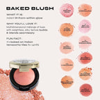 Milani Baked Blush, Powder Blush for Cheeks, Cruelty Free Makeup - Shape, Contour & Highlight Face for a Shimmery or Matte Finish -Rose D'oro