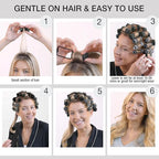 Conair Foam Hair Rollers - Heatless Curlers - Heatless Curls -Foam Rollers - Black & Gray - Assorted Sizes - 48 Count w/storage case