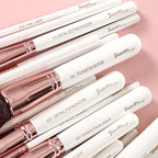 Pro makeup Artist Brushes Set 32Pcs Luxury Goat Hair Horse hair Makeup Brush Set eye and face brushes for every possibility By Bueart Design (Pearl White)