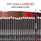 KISS New York Professional Slim Lip Pencil, Creamy Soft Lip Liner, Smooth Long-Lasting Rich Lip Color, Natural Lip Makeup, Water-Resistant Lip Crayon (Soft Plum)