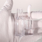 COSIDEA 18pcs Empty 6ml Square Clear PETG lip gloss tubes big deo foot wand lipgloss tube container for lip oil
