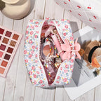 Soidram floral makeup bag quilted
