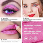 Oulac 3PCS Pink Lipstick Set | Metallic Lipstick, Moisturizing Lipstick, Lip Liner Stick | Smooth & Vegan | Ideal for Makeup Enthusiasts