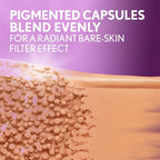 Covergirl Simply Ageless Skin Perfector Essence Foundation, 50 Medium-Tan, Tinted Skin Perfector, Skincare Makeup Hybrid, Sheer Tint, Radiant Finish, Skin-Like Finish, Vegan Formula, 1.0oz