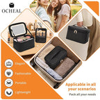 Ocheal makeup bag with led
