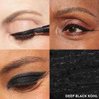 LAURA GELLER NEW YORK Kajal Longwear Kohl Eyeliner Pencil with Caffeine, Smooth & Blendable Makeup, Deep Black