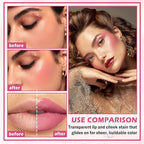4PCS Cooling Water Jelly Tint Blush Stick for Cruelty Free