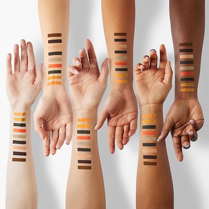 Juvia's Place Palette The Nomad - Marigold, Shimmering Honey, Deep Merlot, Shades of 9, Deep Merlot, Pigmented Makeup Palette Eye Color & Shine