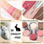 3 Pcs Cream Waterproof Blush Contour Highlighter Stick Finishing Makeup