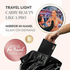 Junior Magnetic Makeup Palette, Empty Magnetic Palette, Universal Magnet makeup palette for Eyeshadows, Powders, Customizable Beauty Organizer with Mirror