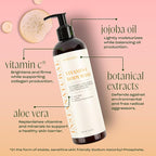 InstaNatural Vitamin C Body Wash, Moisturizing Shower Gel Cleanser for Women & Men, Deeply Cleanses & Balances, Brightens, Tones & Tightens, with Aloe Vera & Jojoba Oil, 12 Fl Oz
