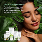 Nourish Organic Eye Treatment, Avocado & Argan – Renewing & Hydrating Under Eye Brightener with Vitamin C + Washable Cotton Round