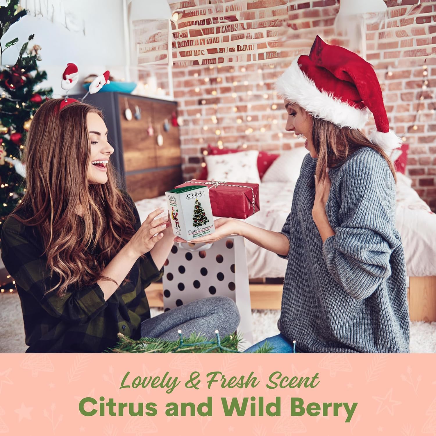 C CARE Holiday Special Cuticle Oil for Nails - Instantly Repairs Miosturizes & Hydrates - Nail Oil Cuticle Softener - 2.5 Oz