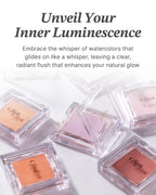 Glint Baked Blush (Pale Lilac, 0.08oz) - Long-Lasting, All-Day Face Blush Powder for a Natural Look. Korean Skin Care, Korean Makeup. Blendable Color for Eyes, Cheeks & Body.