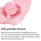 Amuse SEOUL Face Diamond Pink Diamond Highlighter | High Glossy Face Illuminator Highlighting Powder, Highlighter Makeup, Shimmer Glow, Rose & Gold Glow Highlighter, Cruelty-Free & Vegan (4.7g)