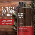 Every Man Jack 2-in-1 Daily Shampoo + Conditioner - Cedar and Red Sage | Nourishing For All Hair Types, Naturally Derived, Cruelty-Free Shampoo and Conditioner Set for Men | 24oz -1 Bottle