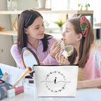 Monogram makeup bag letter toiletry