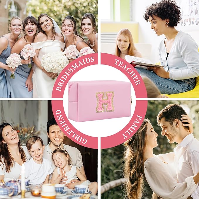 Personalized initial letter patch makeup