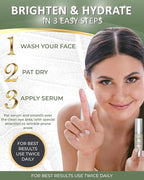 Blend Organic Eye Serum For Bags Under Eyes - Dark Eye Circle Remover with Eyebright Extract - Under Eye Serum For Dark Circles and Puffiness - Anti Aging Eye Cream For Women (0.5Oz)