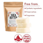 Refined Shea Butter Unscented - 100% Pure African Shea Butter for Hair & Dry Skin - Use for Soap Base, Face & Body Moisturizer, for DIY Whipped Body Butter & Lip Balm 1 LB Bar