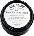 Naked French Vanilla Off White Nude Neutral Matte Pressed Powder Single Vegan Eyeshadow; Talc, Paraben & Cruelty Free