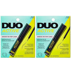 DUO Active Lash Adhesive for Strip Lashes – Water-Resistant, Long-Lasting Black Eyelash Glue, 0.16 oz, 2 Pack