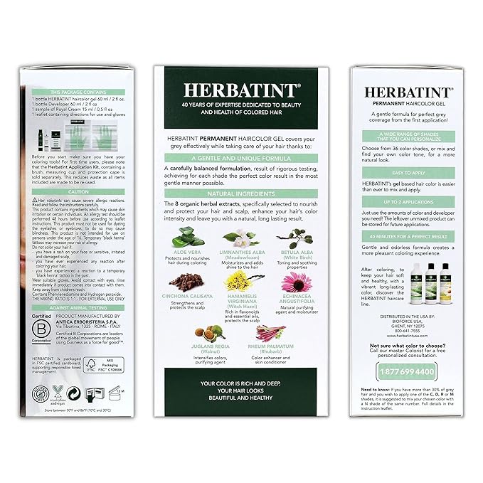 Herbatint Permanent Haircolor Gel, 5C