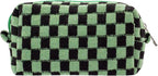 Pazimiik checkered makeup bag for