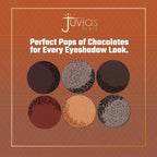 Juvia's Place Palette The Chocolates - Tan, Auburn, Shades of 6, Rich Dark Chocolate Palette, Professional Eye Makeup, Pigmented Palette, Makeup Palette for Eye Color & Shine