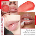 2PCS Strawberry & Orange Conditioning Lip Scrub Kit,Moisturizing Lip Sleeping Mask Long Lasting Hydrating Lip Scrubber Exfoliator Lip Care Products for Men & Women
