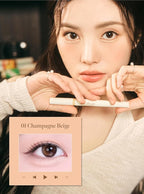 CORALHAZE Idol AEGYO-SAL Maker 01 Champagne Beige, 2-in-1 Under-Eye Highlighter and Contour Liner for Bright, Voluminous Eyes, Long-Lasting, Smudge-Proof Shimmer Stick with Natural Glow, Korean Beauty