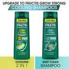 Garnier Hair Care Fructis Deep Clean Grow Strong Cooling Shampoo for Men for Invigorated Hair, 22 Fl Oz