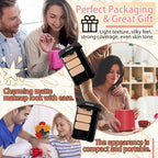 3 Colors Corrector Palette,Moisturizing Long Lasting Waterproof Cream Contour Makeup Palette,Color Correcting Concealer,Natural Flawless Full Coverage Liquid Foundation Set with Makeup Brushes