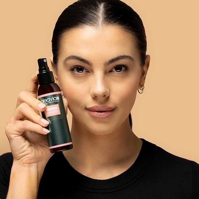 Aleavia Organic Rose Water Spray for Face - All-Natural, Hydrating Luxe Face Mist and Toner - Nourishing and Anti-Aging Prebiotic Formula for All Skin Types - Vegan & Cruelty-Free - 4 oz (118 ml)