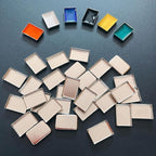 FCLUB 100Pack Empty Eyeshadow Metal Pans Cosmetic Eyeshadow