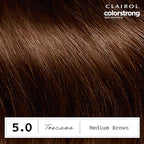 Clairol ColorStrong Permanent Zero Ammonia Hair Dye, 5.0 Medium Brown - Toscana Hair Color, Pack of 1