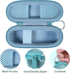 co2CREA Hard Case and Replacement Head Compatible with Finishing Touch Flawless Facial Hair Remover Electric Face Razor Women (Parisian Blue Case + Replacement Head)