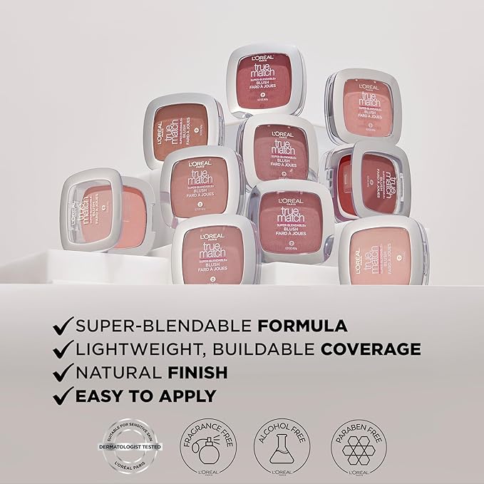 L'Oreal Paris True Match Super-Blendable Powder Blush, Sweet Ginger, 0.21 Oz (Packaging May Vary)