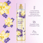Bodycology Long-Lasting Fragrance Body Mist, Lavender Vanilla, 8 fl oz